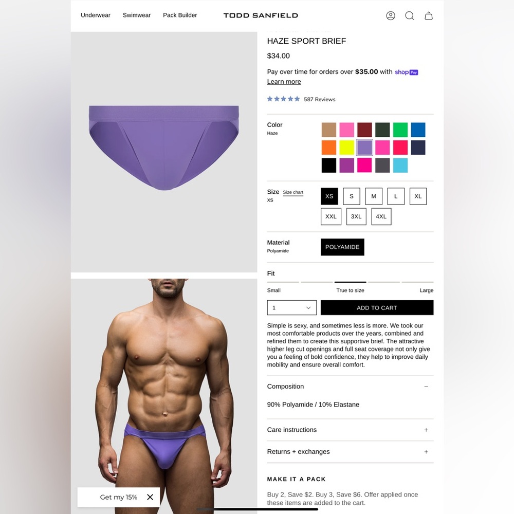 Todd Sanfield, Haze, Sport Brief